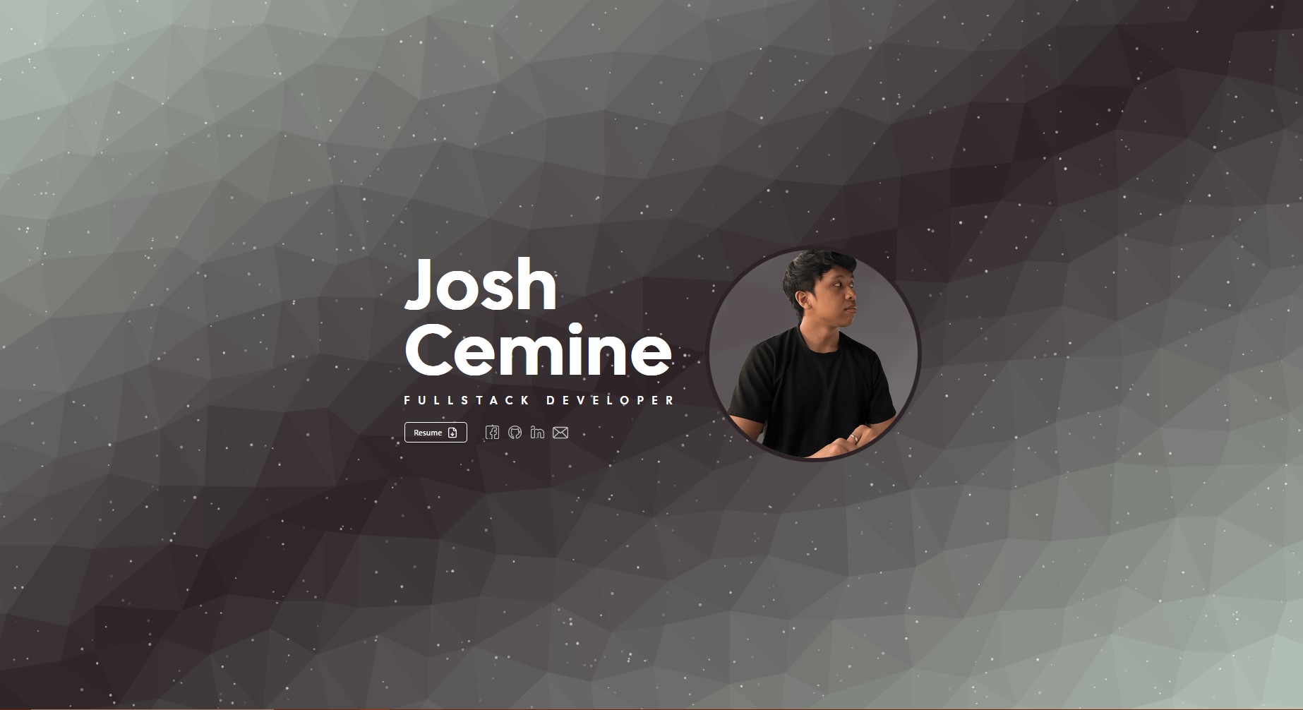 This Portfolio Website screenshot